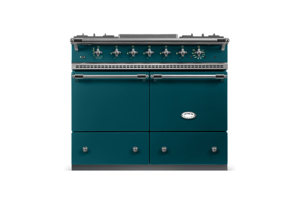Lacanche Cluny Classic 100cm - Teal Blue & Brushed Stainless Steel