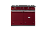 Lacanche Cluny Classic 100cm - Burgundy Red & Brushed Stainless Steel