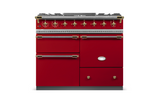 Lacanche Chagny Classic 100cm - Cherry Red & Brass