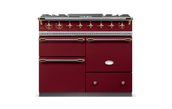 Lacanche Chagny Classic 100cm - Burgundy Red & Brass