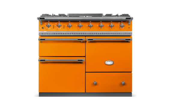 Lacanche Chagny Classic 100cm - Tangerine & Brushed Stainless Steel