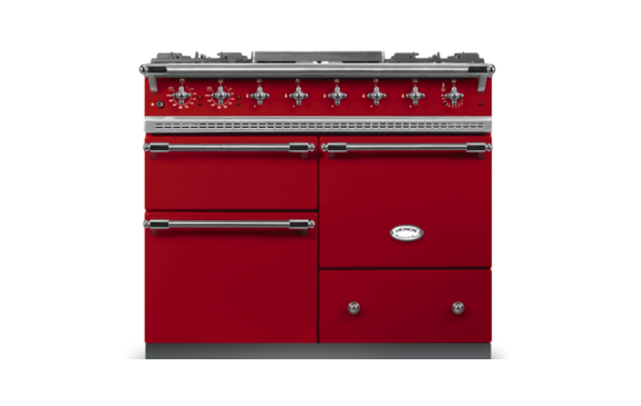 Lacanche Chagny Classic 100cm - Cherry Red & Brushed Stainless Steel