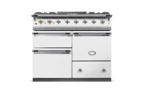 Lacanche Chagny Classic 100cm - White & Brushed Stainless Steel