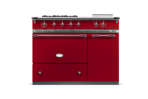 Lacanche Savigny Classic 100cm - Cherry Red & Brushed Stainless Steel