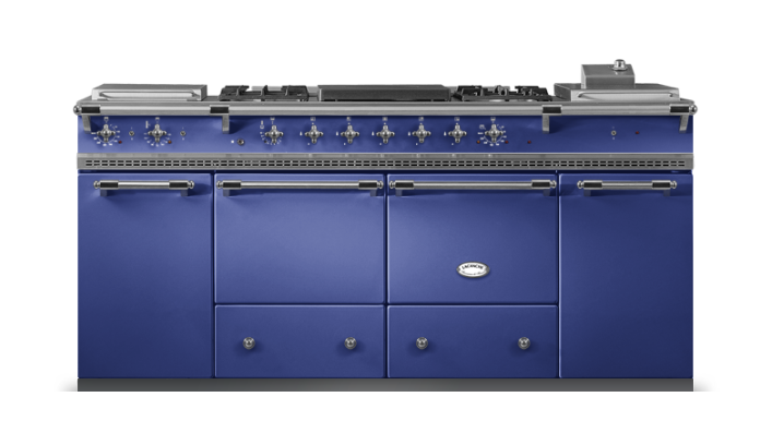 Lacanche Classic Cluny 1800 - Portuguese Blue & Brushed Stainless Steel