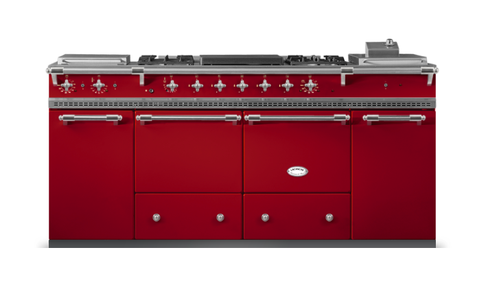 Lacanche Classic Cluny 1800 - Cherry Red & Matt Chrome