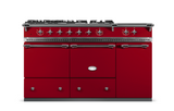 Lacanche Cluny 1400 D - Cherry Red & Brushed Stainless Steel