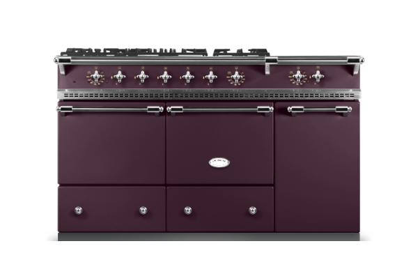 Lacanche Cluny 1400 D - Egglplant & Chrome