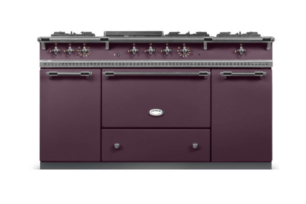 Lacanche Classic Citeaux 150cm - Egglplant & Brushed Stainless Steel