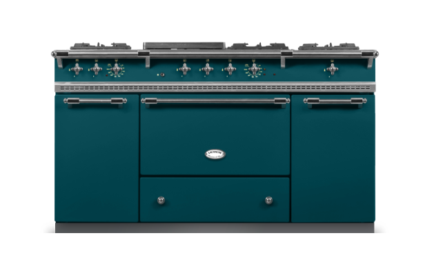 Lacanche Classic Citeaux 150cm - Teal Blue & Brushed Stainless Steel