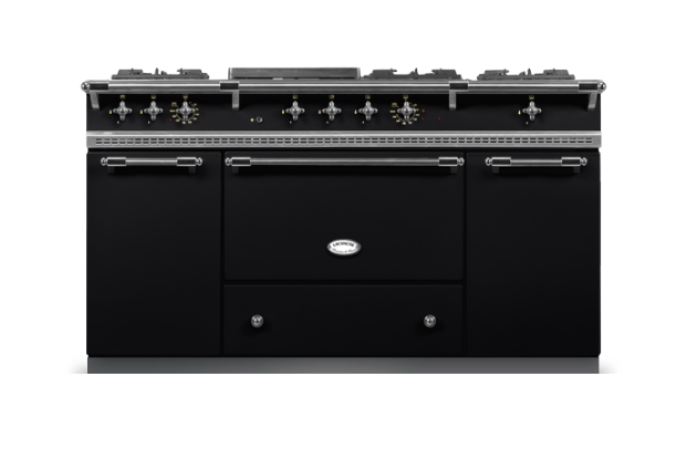 Lacanche Classic Citeaux 150cm - Black & Brushed Stainless Steel