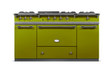 Lacanche Classic Citeaux 150cm - Olive Green & Brushed Stainless Steel