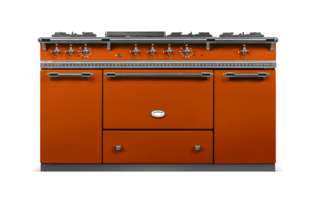 Lacanche Classic Citeaux 150cm - Terracotta & Brushed Stainless Steel