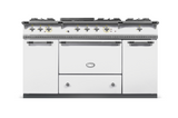 Lacanche Classic Citeaux 150cm - White & Brushed Stainless Steel