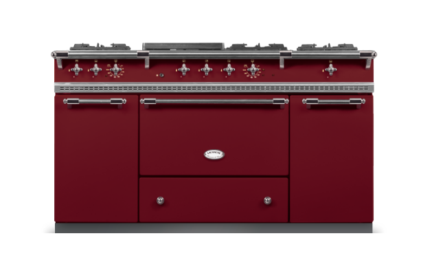 Lacanche Classic Citeaux 150cm - Burgundy Red & Nickel