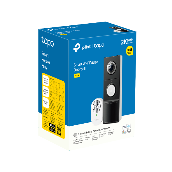Tapo Video Doorbell Camera | Tapo D235 | TAPOD235