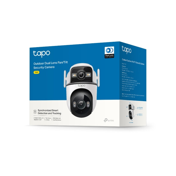 Tapo Outdoor Dual Lens Pan/Tilt Security Camera | TC47