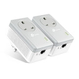 TP Link Passthrough Powerline 600 Starter Kit - 1 Port | TL-PA4010PKIT