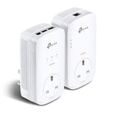 TP Link AV1300 3-Port Gigabit Passthrough Powerline Starter Kit | TL-PA8033PKIT
