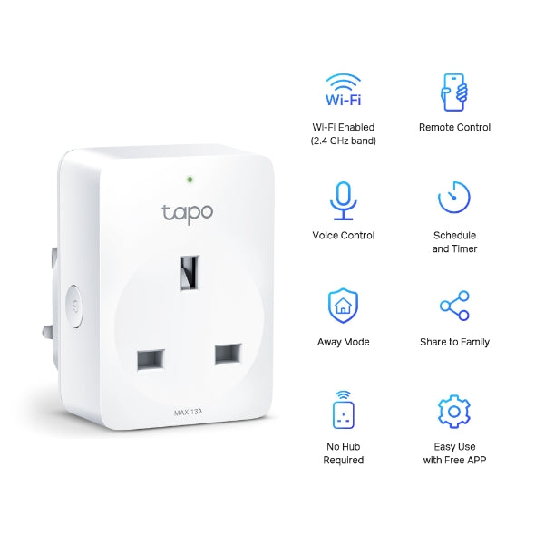 Tapo Mini Smart Wi-Fi Socket 4pk | TAPOP100(4-PACK)V2