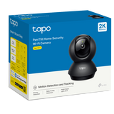 Tapo Pan/Tilt Home Security Wi-Fi Camera - Black | TAPOC211