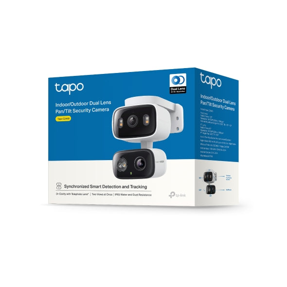 Tapo Indoor/Outdoor Dual Lens Pan/Tilt Security Camera | TAPOC246D