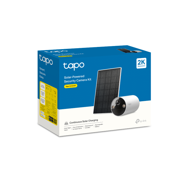 Tapo Solar-Powered Security Camera Kit | TAPOC410KIT