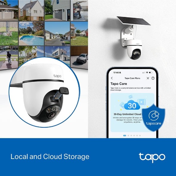 Tapo Solar-Powered Pan/Tilt Security Camera Kit | TAPOC610KIT