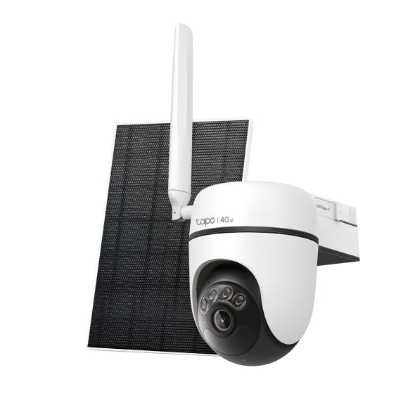 Tapo Solar-Powered Pan/Tilt 4G LTE Security Camera Kit | TAPOC615GKIT