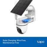 Tapo Solar-Powered Pan/Tilt 4G LTE Security Camera Kit | TAPOC615GKIT