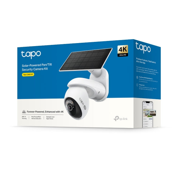 Tapo Solar-Powered Pan/Tilt Security Camera Kit | TAPOC660KIT