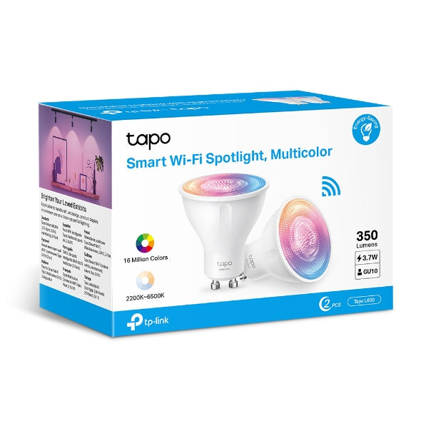 Tapo Smart Wi-Fi Spotlight 2pk - Multicolor | TAPOL6302PK
