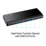 TP Link USB 3.0 7-Port Hub with 2 Charging Ports | UH720