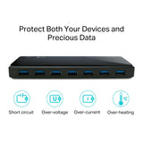 TP Link USB 3.0 7-Port Hub with 2 Charging Ports | UH720