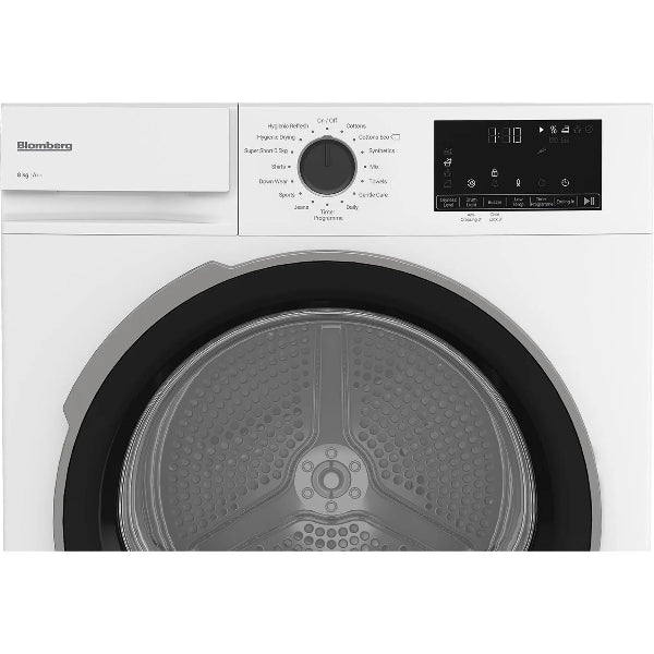 Blomberg 8kg Heat Pump Tumble Dryer with Sensor Drying - White | LTNA18320W
