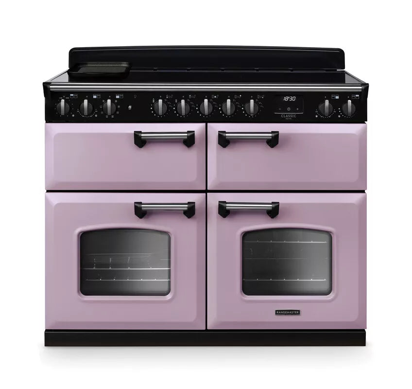 Rangemaster Classic Deluxe 110cm Induction Range Cooker (Slow Cook) - Heather & Chrome | CLDLB110EIPHTH/CM1