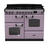 Rangemaster Classic Deluxe 110cm Dual Fuel Range Cooker - Heather & Chrome | CLDLO110DFPHTH/CM1