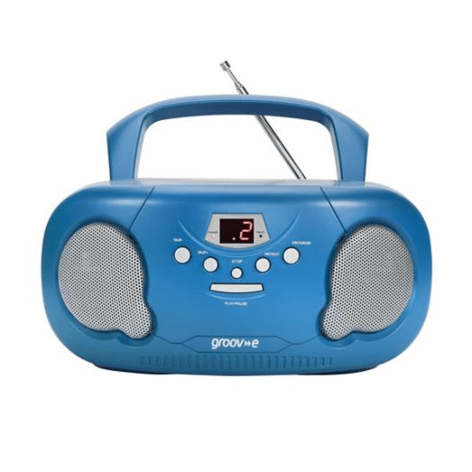 Groov-e Portable CD & Radio Blue GVPS733/BE