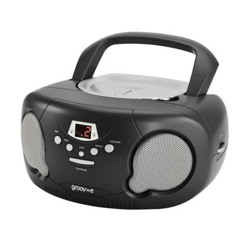 Groov-e Portable CD & Radio Black GVPS733/BK