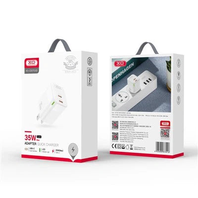 XO Dual PD 35W Fast Charger | EXSXO-CE07IRL-UK