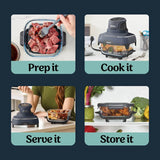 Ninja CRISPi 4-in-1 Portable Glass Air Fryer - Space Blue | FN101UKGY
