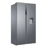 Haier 521L Frost Free Freestanding American Fridge Freezer - Silver | HSR3918EWPG