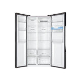 Haier 521L Frost Free Freestanding American Fridge Freezer - Silver | HSR3918EWPG