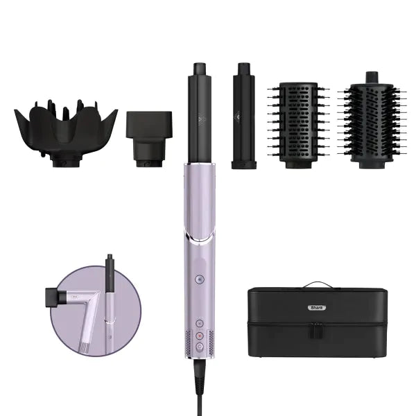 Shark FlexStyle 5-in-1 Air Styler & Hair Dryer with Storage Case Lilac Frost HD440PLUK