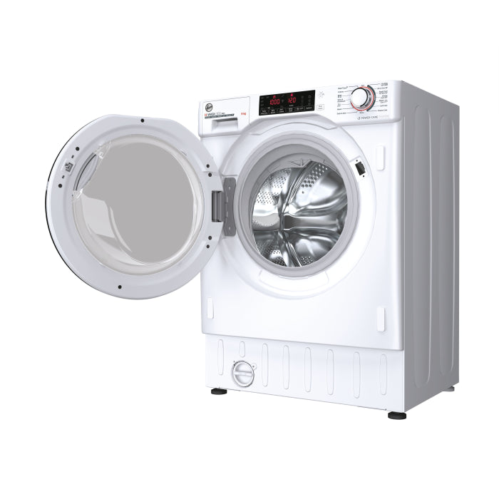 Hoover 9kg 1600 Spin Integrated Built In Washing Machine - White | HBWOS69TAMSE-80