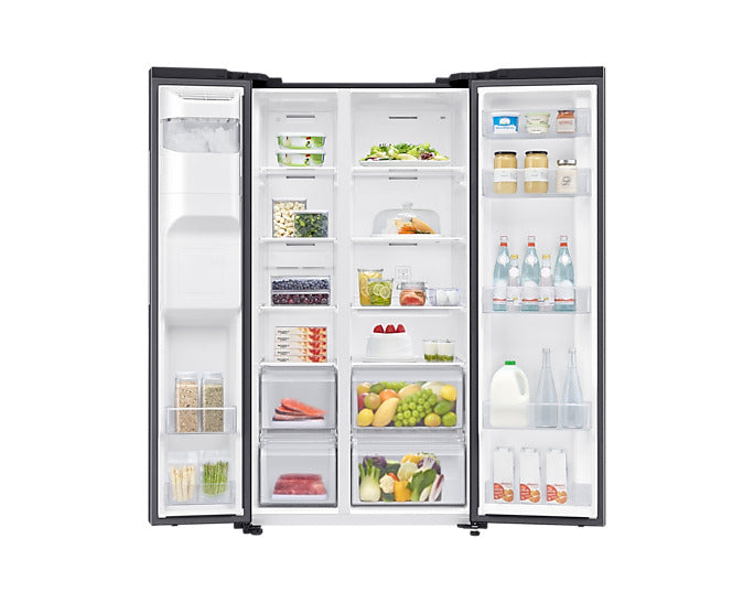 Samsung American Style Fridge Freezer with SpaceMax™ Black Steel RS65DG5403B1EU