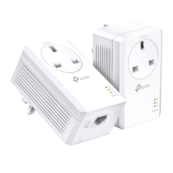 TP Link Gigabit Passthrough Powerline Starter Kit | TL-PA7017PKIT