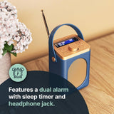 Majority Little Shelford Portable DAB/DAB+ & FM Radio Blue LSHDABMIDUK