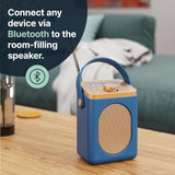 Majority Little Shelford Portable DAB/DAB+ & FM Radio Blue LSHDABMIDUK