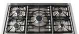 Mercury 1200mm Dual Fuel Range Cooker-Snowdrop & Chrome | MCY1200DFSD